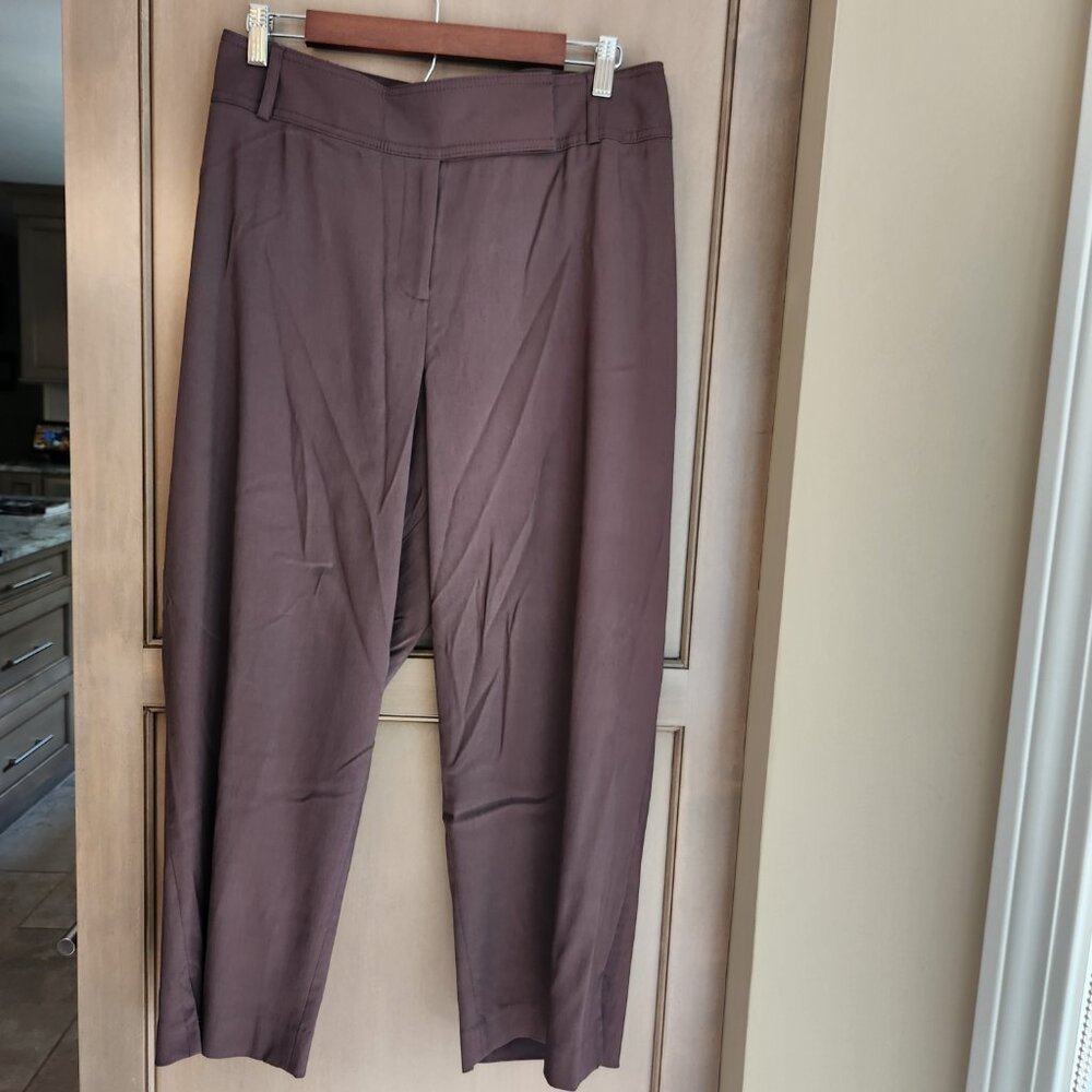 Lane Bryant Chocolate Brown 7/8 Length Cropped Pants Size 20 - Picture 7 of 9